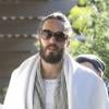 Russell Brand se rend a son cours de yoga à Los Angeles, le 25 octobre 2012