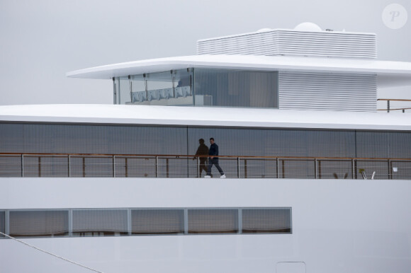 Le yacht du regretté Steve Jobs photographié à Aalsmeer aux Pays-Bas le 29 octobre 2012.
