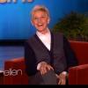 Elle DeGeneres sur le plateau de son talk show diffusé sur ABC au mois d'octobre 2012.