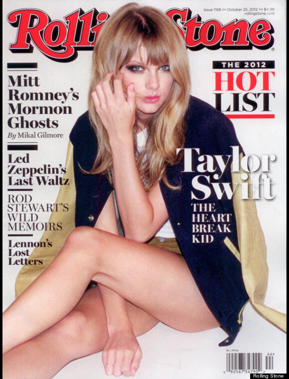 Taylor Swift en couverture du numéro d'octobre 2012 de l'édition américaine de Rolling Stone.