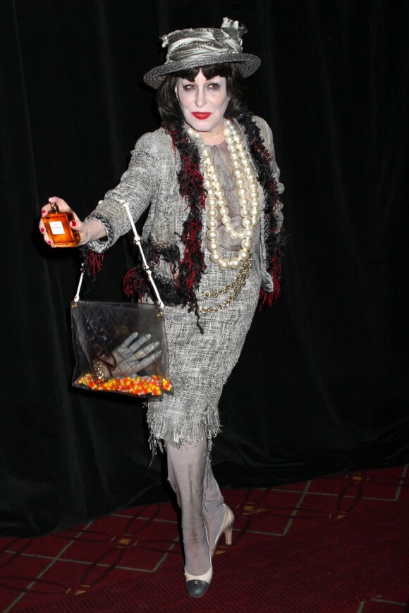 Bette Midler au bal annuel d'Halloween qu'elle organise pour sa fondation, à New York, le 31 octobre 2012.