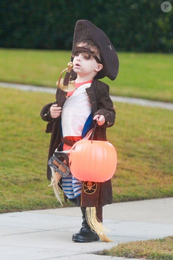 Sparrow, fils de Nicole Richie, déguisé pour Halloween.