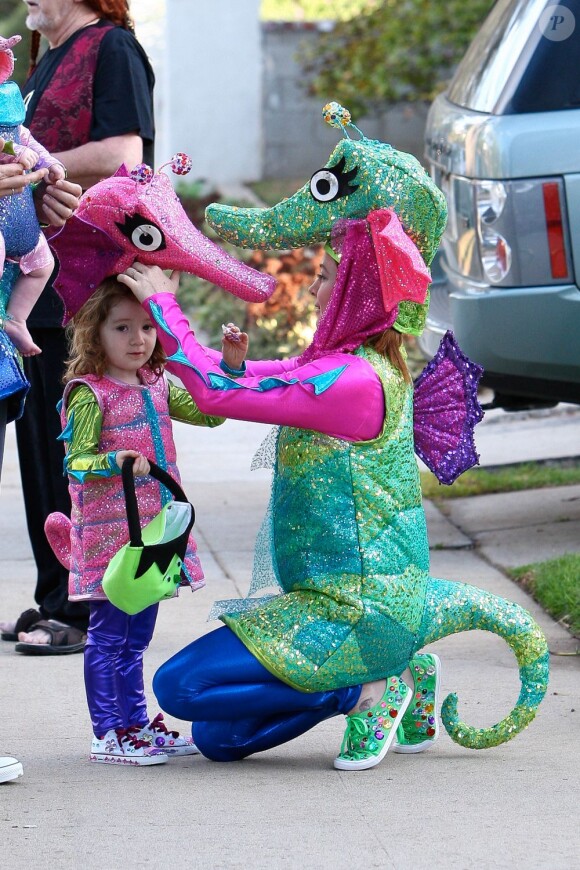 Alyson Hannigan et sa fille pour Halloween.
