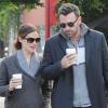 Jennifer Garner et Ben Affleck dégustent un café à Brentwood, Los Angeles, le 2 novembre 2012