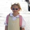 Jennifer Garner va chercher ses filles Violet et Seraphina Affleck à l'école à Brentwood, Los Angeles, le 1er novembre 2012