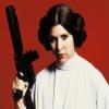 Carrie Fisher, la princesse Leia Organa dans la saga Star Wars.