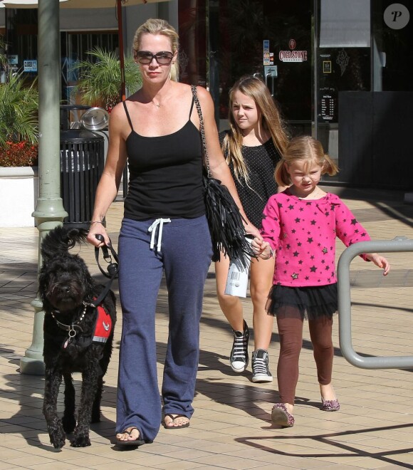 Jennie Garth et ses filles à Los Angeles le 4 novembre 2012.