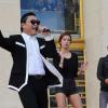 Le chanteur Psy s'est produit sur l'esplanade du Trocadéro à Paris devant plus de 20 000 personnes, le 5 novembre 2012.