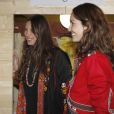  Tatiana Santo Domingo et son associée Dana Alikhani présentant le 6 novembre 2012 les nouveautés de leur marque éthique de commerce équitable The Muzungu Sisters. Dans la soirée, la fiancée d'Andrea Casiraghi a ensuite révélé officiellement sa grossesse, lors de la cérémonie des Telva Fashion Awards organisée dans un palace de Madrid le 6 novembre 2012. 