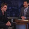 Robert Pattinson sur le plateau de Jimmy Kimmel Live.