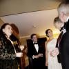 La princesse Madeleine de Suède et son fiancé Christopher O'Neill le 7 novembre 2012 au Yale Club de New York pour la soirée de gala du Raoul Wallenberg Civic Courage Award. Leur première apparition publique officielle depuis leurs fiançailles, et la première mission du futur prince.