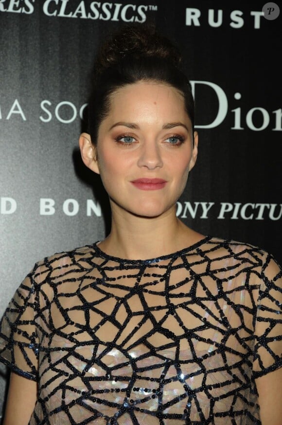 Marion Cotillard lors de l'avant-première du film De rouille et d'os, le 8 novembre 2012.