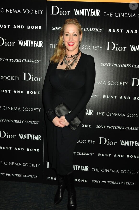 Amy Sacco lors de l'avant-première du film De rouille et d'os, le 8 novembre 2012.