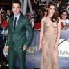 Robert Pattinson et Kristen Stewart lors de l'avant-première de Twilight - chapitre 5 : Révélation (2e partie) à Los Angeles le 12 novembre 2012 (photomontage)
