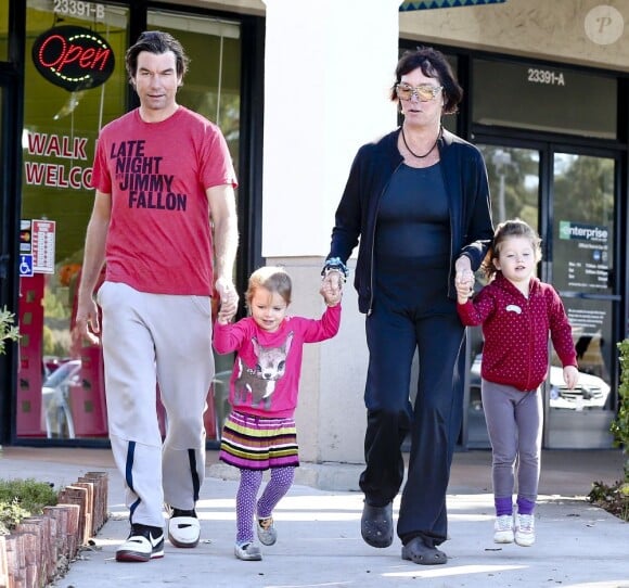 Jerry O'Connell, ses filles Charlie et Dolly à Los Angeles le 10 novembre 2012.