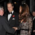 Kate Middleton et le prince William pour le 600e anniversaire de l'université de St. Andrew à Londres, le 8 novembre 2012.