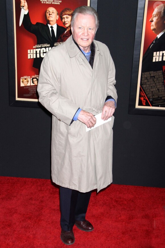 Jon Voight lors de la première du film Hitchcock à New York, le 18 novembre 2012.