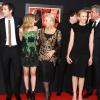 Jessica Biel, James D'Arcy, Scarlett Johansson, Toni Collette, Helen Mirren, Danny Huston sur le tapis rouge du film Hitchcock, à New York, le 18 novembre 2012.