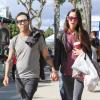 Pete Wentz et sa chérie Meagan Camper profitent d'un dimanche ensoleillé au Farmers Market. Los Angeles, le 18 novembre 2012.