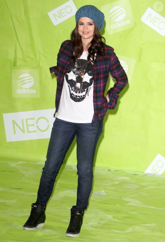 Selena Gomez est la nouvelle icône de la marque Adidas NEO. Los Angeles, le 20 novembre 2012.