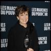 Catherine Laborde, rayonnante, lors de l'avant-première du film "Les marches du pouvoir" à l'UGC Normandie, à Paris le 18 octobre 2011.