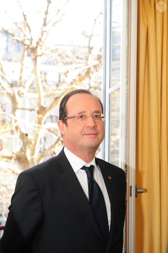 François Hollande lors de la journée internationale contre les violences faites aux femmes à Paris, le 25 novembre 2012.