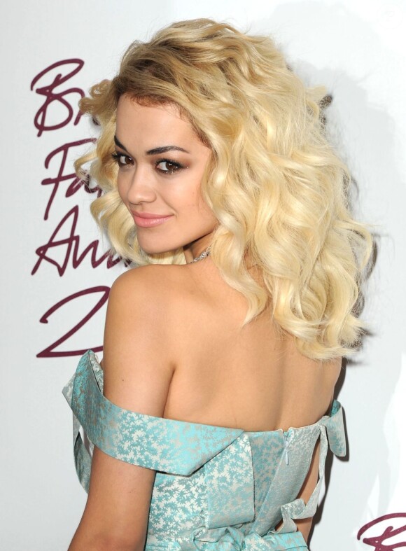 Rita Ora à la soirée des British Fashion Awards à Londres le 27 novembre 2012.