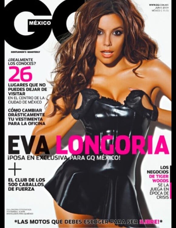 Eva Longoria en couverture du magazine GQ Mexico de juin 2009.