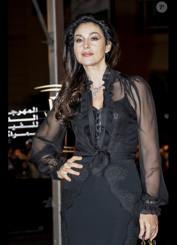 Monica Bellucci  à l'hommage au Cinéma Hindi lors du Festival International du Film de Marrakech, le 1er Decembre 2012.