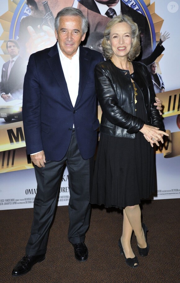 Alain Doutey et sa femme Arielle Semenoff lors de l'avant-première du film Mais qui a re-tué Pamela Rose ? le 2 décembre 2012 à Paris