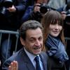 Nicolas Sarkozy et Carla Bruni-Sarkozy à Paris, le 6 mai 2012.