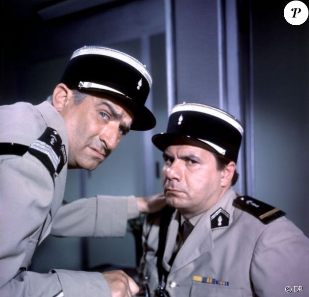 Louis de Funès et Michel Galabru, légendaires Gendarmes.