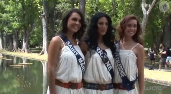 Les Miss Saint-Martin, Lorraine et Nouvelle-Calédonie avant le grand soir de l'élection Miss France 2013 le samedi 8 décembre 2013 sur TF1