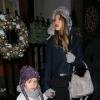 Jessica Alba et sa fille à Londres, le 4 décembre 2012