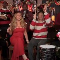 Mariah Carey : Pulpeuse mère Noël, aux côtés de Jimmy Fallon déchaîné