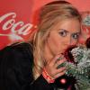 Enora Malagré lors de l'inauguration des vitrines de Noël Coca-Cola au Showcase à Paris le 26 Novembre 2012.