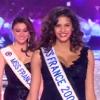 Chloé Mortaud, enceinte, lors du défilé des anciennes Miss, à Limoges, le samedi 8 décembre pour le sacre de Miss Bourogne en tant que Miss France 2013.