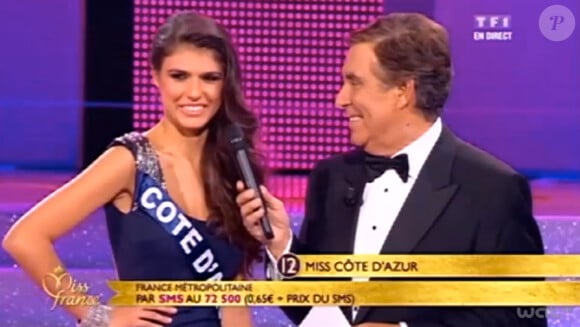 Le discours de Charlotte Mint, Miss Côte d'Azur, lors de l'élection de Miss France 2013 sur TF1, le samedi 8 décembre 2012