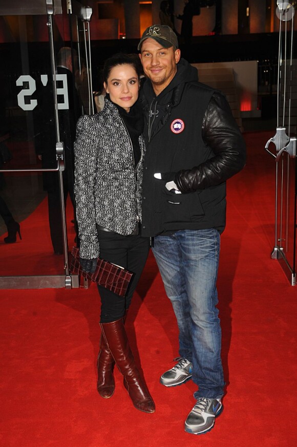 Charlotte Riley and Tom Hardy lors de l'avant-première du film Jack Reacher au Odeon Leicester Square de Londres, le 10 décembre 2012