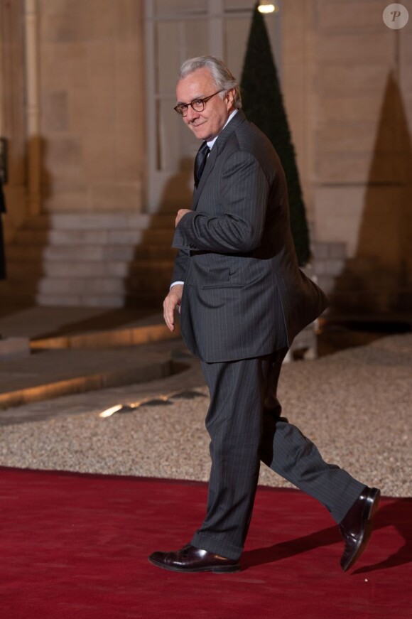 Alain Ducasse lors d'un dîner d'Etat en l'honneur de Dilma Rousseff, la présidente du Brésil à l'Elysée, le 11 Decembre 2012.