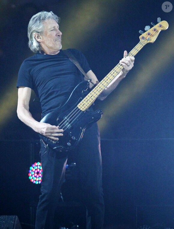 Roger Waters lors du concert de soutien aux victimes de l'ouragan Sandy, le 12 décembre 2012 à New York.
