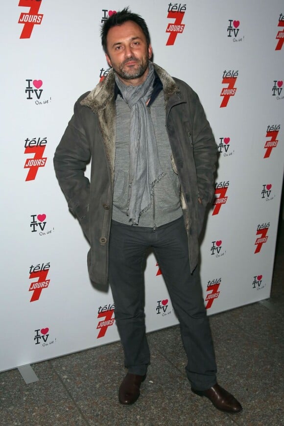 Frederic Lopez à la soirée I LOVE TV organisée par Tele 7 jours autour de la patinoire du Grand Palais à Paris le 12 décembre 2012.