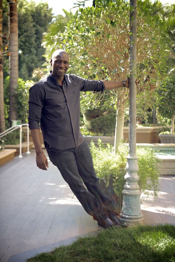 Omar Sy lors d'un photocall à Los Angeles le 2 octobre 2012