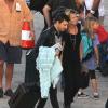 Kate Moss et Jamie Hince arrivent en vacances sur l'île Saint-Barthélemy le 13 décembre 2012.