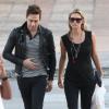 Kate Moss et son mari Jamie Hince arrivent en vacances sur l'île Saint-Barthélemy le 13 décembre 2012.