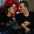 Jean-Roch et sa compagne Anaïs lors du match entre le PSG et Lyon le 16 décembre 2012 au Parc des Princes (victoire 1-0 du PSG) à Paris