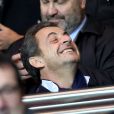 Nicolas Sarkozy lors du match entre le PSG et Lyon le 16 décembre 2012 au Parc des Princes (victoire 1-0 du PSG) à Paris