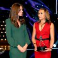 Jessica Ennis avec Kate Middleton lors de la soirée BBC Sports Personality Of The Year 2012 à Londres le 16 décembre 2012. La championne olympique a battu la soeur de la duchesse pour le titre du postérieur de l'année.