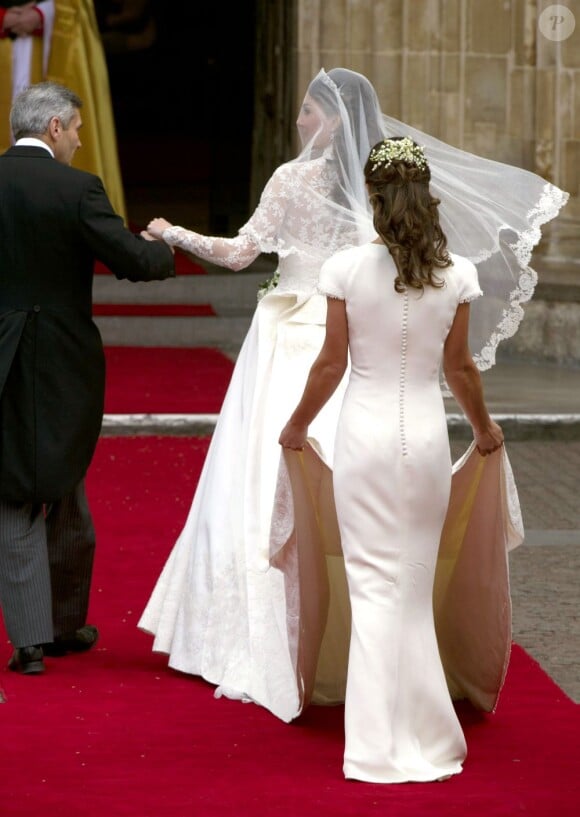 Pippa Middleton au mariage de sa soeur Kate le 29 avril 2011