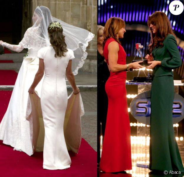 Jessica Ennis, somptueuse en robe Victoria Beckham lors de la soirée BBC Sports Personality of the Year, le 16 décembre 2012 à Londres, a ravi le titre de 'derrière de l'année' à Pippa Middleton.